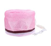 TEHAUX Casque Chauffant Cheveux Rose avec Bonnet Chauffant Électrique à 3 Niveaux de Température, Chauffage Uniforme et Ingrédients Thermiquement Activés pour Soins Couleur Aléatoire
