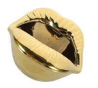 TEHAUX Cendrier Céramique Design Lèvres Créatif pour Maison Bureau Bar Décoration Élégante et Facile à Nettoyer