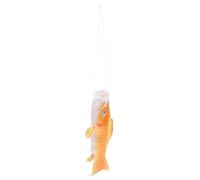 TEHAUX cerf-Volant décoration de Jardin de Poissons carpes koï en Tissu, 70 cm, Forme Poisson, décoration extérieure pour Jardin et terrasse, Or, Festival