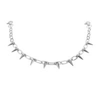 TEHAUX Chaîne de Montre de Poche en Métal à Rivets Punk Unisexe Chaîne de Jean et Gilet Homme Femme Accessoire Hip-Hop Gothique Robuste pour Pantalon et Costume Bijou de Taille