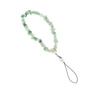 TEHAUX Chaîne Téléphone Portable Cristal Naturel et Agate Lanière Poignet Perte pour Mobiles et Accessoires Cordon Fin Vert Menthe Élégant