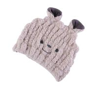 TEHAUX Chapeau de Séchage pour Cheveux Bébé en Microfibre Ultra-Absorbante Bonnet de Bain Léger Taille Garçon et Filles Couleur Lait au Caramel Serviette de Bain Portable pour Usage