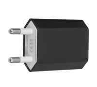 TEHAUX Chargeur Mural USB Noir avec Design Compact, Adaptateur Secteur International Compatible Appareils USB, pour Voyages et Usage Professionnel, DC 5v/500ma en Abs et PC