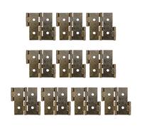 TEHAUX Charnières de Porte en Fer Huilé 10 Pièces à Double Action 47X47Mm pour Armoires la Cuisine et Paravents Pliants Usage Intérieur