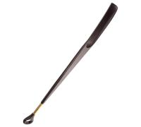 TEHAUX Chausse-pied en bois de hêtre à long manche surface lisse sans bavures couleur rouge foncé outil portable pour enfiler des chaussures adapté aux femmes enceintes et usage