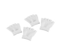 TEHAUX Chaussettes Hydratantes en Gel pour Pieds Demi-Orteils Blanc Lot de 2 Paires Soin Hydratant et pour Usage Nocturne et Quotidien
