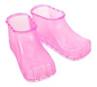 TEHAUX Chaussures de Trempage Pieds Taille Petite 12,5 Cm Rouge Résistantes la Chaleur Usage Domestique et Spa Bienfaits Circulation Sanguine