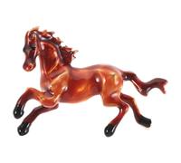 TEHAUX Cheval Broche de Légère Marron, Cheval au Zinc Alliage Galop du Zodiaque, Broche Animal Robuste pour Femme Tenue Décontractée ou Professionnelle