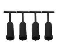 TEHAUX Clés à Douille G9 en Plastique Noir 4 Pièces Outil D’Extraction Fixation pour Anneau Extérieur D’Ampoule Compatible Luminaire Accessoire de Réparation Manuel Pratique