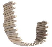 TEHAUX Clôture pour Cage à Hamster en Bois Résistant aux Morsures Odeur Naturelle du Bois, Décoratif pour Petits Animaux sur Bureau