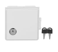 TEHAUX Coffret Prise Électrique Extérieur Étanche en Pvc Blanc Verrouillable pour Prise 86 Type, Protection Solide et Installation Facile en Lieux Humides ou Près des Piscines