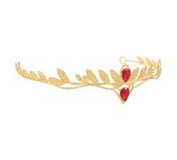 TEHAUX Coiffe Élégante pour Homme en Alliage Cristaux, Forme Feuille et Branche, Confortable à Porter, pour Événements Formels et Soirées