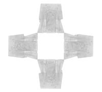 TEHAUX Coins en Fer Multifonctions pour Marteau et Hache, Lot de 4 Pièces, Cales de Renforcement à Double Croix en Acier, Accessoires D'installation Robustes pour Outillage Menuiserie,