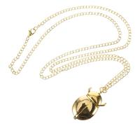 TEHAUX Collier Pendentif Montre Vintage Scarabée, Métal Finition Antique, Petit Format, Femme, Usage Quotidien, Chaîne Vert-de-gris Rétro, Bijou Élégant et Créatif