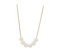 TEHAUX Collier Ras du Cou en Fausses Perles Dorées Collier de Perles de Simulation pour Femmes Chaîne Courte Élégante 1 Pièce Accessoire Mode Minimaliste pour Usage Quotidien