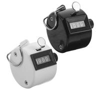 TEHAUX Compteur Manuel Portable 2pcs en Plastique Mécanisme Précis et Levier Ergonomique pour Suivi des Présences et Comptage de Rangs de Tricot