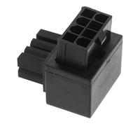 TEHAUX Connecteur Broches CPU à Angle Droit Adaptateur Alimentation Carte Mère Convertisseur Orientation Externe pour Gestion Alimentation PC Adaptateur Puissance Noir