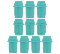 TEHAUX Connecteurs de Pompe à Ventouses en Plastique Vert, Lot de 10 Pièces, Accessoires de Remplacement Solide Compatibles Pompe Manuelle pour Ventouses, Outil Pratique pour Thérapie