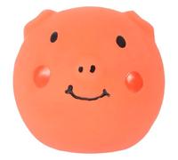 TEHAUX Couineur Tête de Cochon en Latex pour Chiots, Orange