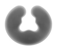 TEHAUX Coussin de Massage Facial en Silicone Gris avec Trou Appui-Tête Ergonomique en U pour Table de Massage Spa et Institut de Beauté Coussin Perforé pour Soins du Visage et