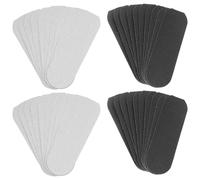 TEHAUX Coussinets de Rechange pour Lime à Pieds 20 Pièces Papier de Verre Exfoliant Noir et Gris Accessoires pour Élimination des Peaux Mortes Usage Pédicure Domestique
