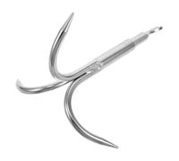 TEHAUX Crochet d'ancre en Acier Inoxydable à Trois Pattes Polyvalent pour ancrage et récupération Lors de Sorties de pêche en mer