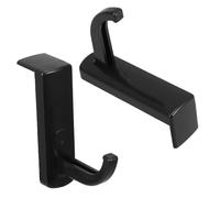 TEHAUX Crochet Suspendre Pour Casque Audio Autocollant 2 Pièces, Support Compact Noir, Fixation Adhésive Résistante, Rangement Bureau Et Maison, Accessoire Pratique Pour Écouteurs