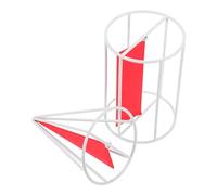 TEHAUX Cylinder Cone Volume Demonstrator Set With Metal Frame Equal Base And Height Geometric Solids For Elementary School Math Teaching Rotating Models For Geometry Learning