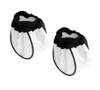 TEHAUX Diffuseur de Flash Rond en Tissu Blanc 2 Pièces, Abat-Jour Doux et Lavable pour Lampe de Table, Accessoire Chic pour Photographie