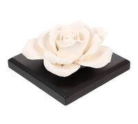 TEHAUX Diffuseur de Parfum d'Ambiance sans Fil en Céramique Diffuseur Portable de Parfum pour Voiture pour Huiles Essentielles Décoration de Fleur Rose Usage Intérieur et Automobile