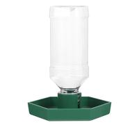 TEHAUX Distributeur d'eau Automatique pour Reptiles Vert en Abs, Résistant à l'usure, Bol Compact pour Terrarium Vertical, pour Maison et Dragon Barbu