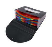 TEHAUX Dossier Accordéon Compartiments Plastique Léger Organiseur Portable pour Étudiants et Bureau Rangement des Documents Scolaires et Professionnels