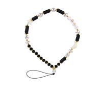 TEHAUX Dragonne Téléphone Perles Lune Étoiles Pâte Polymère Bracelet Poignet Anti-perte et Sécurisé pour Smartphone