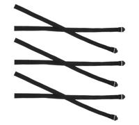 TEHAUX Dragonnes Réglables en Matériau Solide Lot de 6 Noires Bracelets de Poignet Confortables Compatibles Toutes Tailles pour Bâtons de Ski et Randonnée pour Sport et Plein Air