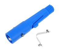 TEHAUX Embout Fileté pour Manche de Balai à Franges en Aluminium, Accessoire pour Perche Télescopique, Embout de Poignée Bleu en Plastique Ressort, Compatible Outils de Nettoyage Ménager