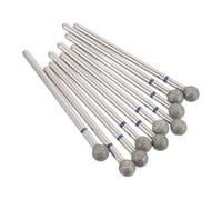 TEHAUX Embouts de Ponceuse à Ongles Retrait Précis des Cuticules en Carbure de Silicium Argentés Lot de 10 Efficacité pour Manucure Russe Outils Solide pour Professionnels