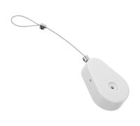 TEHAUX Enrouleur Câble Télescopique en Acier Blanc Antivol Automatique Boîtier Rétractable Robuste pour Usage Domestique et Professionnel pour Sécurité et Protection le Vol