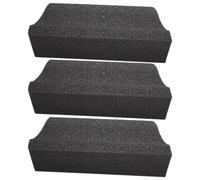 TEHAUX Éponge à Barbe pour Lavabo 3 Pièces Attrape-Poils Outil de Nettoyage Barbe pour Hommes Accessoire Toilettage Professionnel