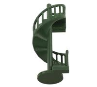 TEHAUX Escalier Rotatif Duplex Sauteuse en Pla Vert et Support Magnétique Accessoire pour Terrarium Araignée pour Exposition et Gain de Place