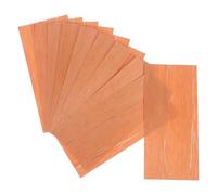 TEHAUX Feuilles de Cèdre pour Boîtes à Cigares 10 Pièces 150x65 Mm Épaisseur 0,3 Mm Lamelles de Cèdre Naturelles pour Humidificateur Cave à Cigare Accessoires pour Maintien Arôme