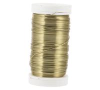 TEHAUX Fil Galvanisé De Jardin pour Plantes Lien Flexible Doré Résistant pour Tuteurs Attaches pour Tomates Et Compositions Végétales pour Bricolage Et Jardinage