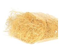 TEHAUX Filaments Effilochés de Raphia Naturel 150g, Garniture D’emballage pour Boîtes Présents, Accessoires pour Remplissage de Paniers, Décorations pour Mariage et Fêtes