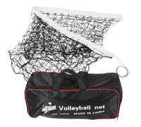 TEHAUX Filet de Beach-Volley Pliable, Filet de Volley-Ball Extérieur, Polyester, Maille Fine, Noir, Facile à Installer, pour Tennis et Volleyball, Jardin et Gazon