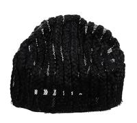 TEHAUX Filet Tressé Noir Taille M Bonnet Tressé au Crochet pour Tresses Africaines Antidérapant et Confortable Protection Cheveux Unisexe