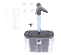 TEHAUX Filtre pour Aquarium Multifonctionnel avec Outils de Nettoyage Épurateur Eau et Aspirateur de Fèces pour Poissons Compact et Facile à