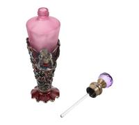 TEHAUX Flacon de Parfum Rechargeable 25ml en Verre et Métal, Pourpre