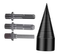 TEHAUX Foret à avec Tige Multiple Outil Fendeur Bûches pour Perceuse Électrique Conception Antidérapante et Tête Aiguë pour Fendage des Durs et Tendres