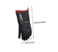 TEHAUX Gants de Cuisine Résistants Chaleur et Étanches Protection Anti-brûlure pour Barbecue et Antidérapant Usage Polyvalent Cuisson