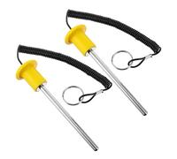 TEHAUX Goupille Magnétique Empilable, Rallonge de Goupille de Colonne de Poids, Acier au Carbone et Plastique, Pull Rope, pour Machine D’Exercice et Home Gym