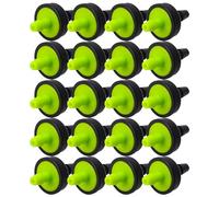 TEHAUX Goutteur à Compensation de Pression Connecteurs 5,5mm et 5,6mm 200 Pièces en Plastique Noir pour Irrigation Précise des Cultures et Concombres pour Pépinières et Fermes